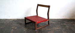 kw368 ti_low chair/L WALNUT