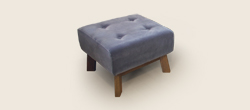 MOQUETTE STOOL GRAY