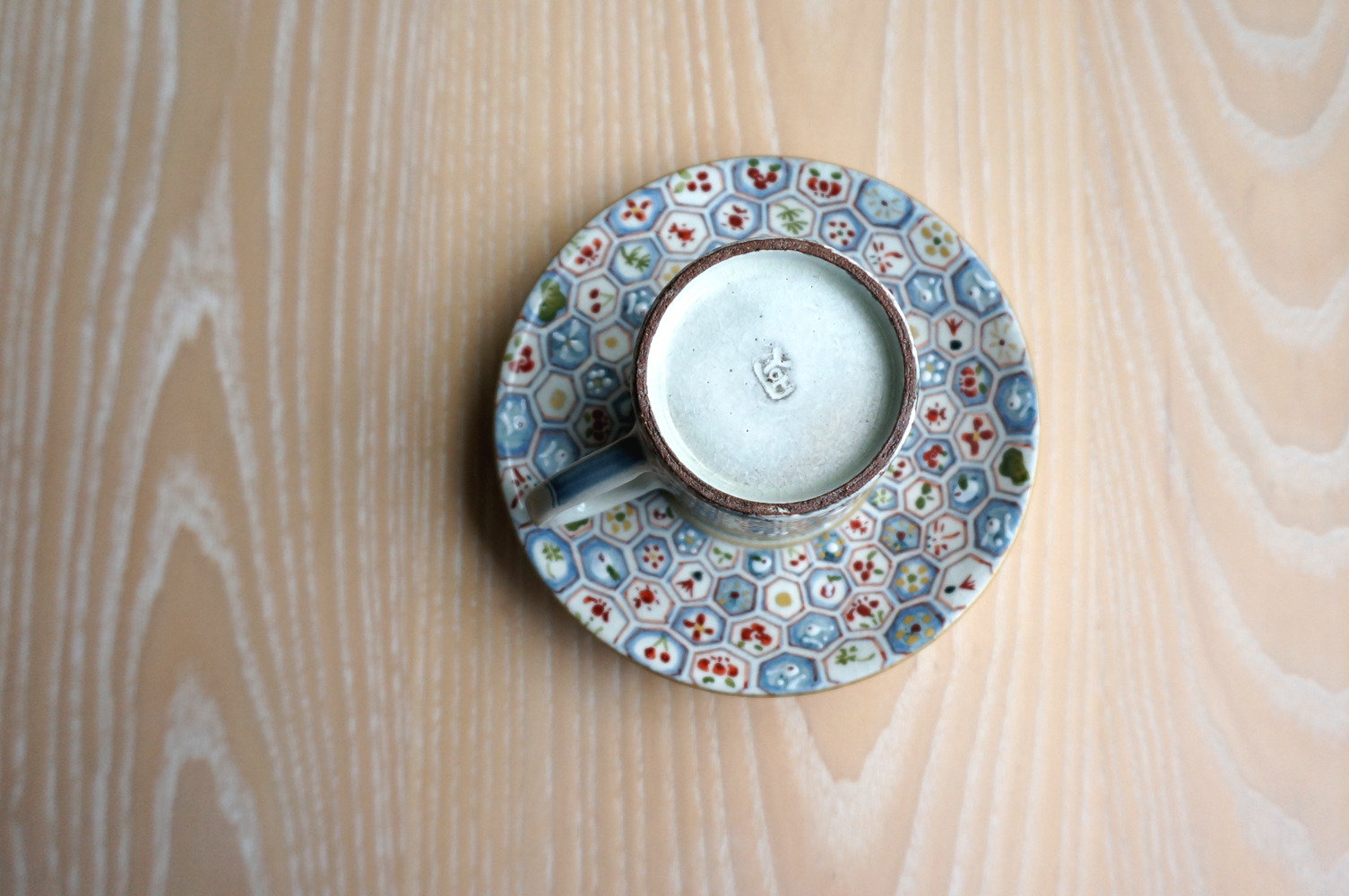 原清和陶苑 金魚デミカップ＆ソーサー